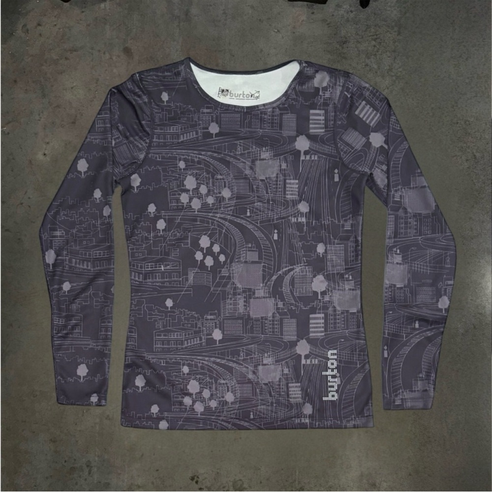 Vintage Y2K Burton Snowboards Thermal Longsleeve Undershirt